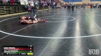 1 - 150 lbs Champ. Round 1 - William Newman, Rappahannock County vs Zane Perkins, George Wythe (Wytheville)