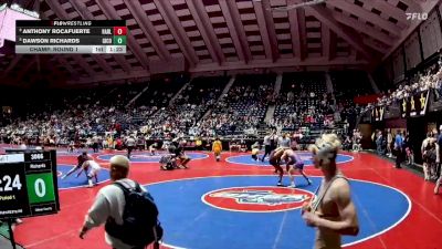 3A-157 lbs Champ. Round 1 - Anthony Rocafuerte, Harlem vs Dawson Richards, Gilmer County