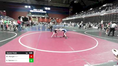 72 lbs Quarterfinal - Mia Hanger, No Team vs Harper Senne, Bozeman WC