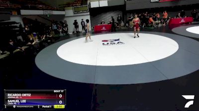 120 lbs Round 3 (16 Team) - Ricardo Ortiz, SDIKWA-FR vs Samuel Lee, LAWA-FR