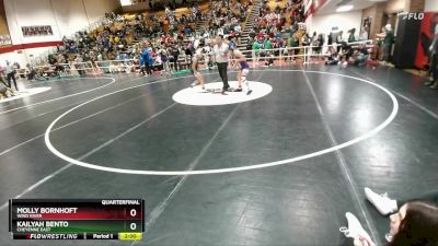 105 lbs Quarterfinal - Molly Bornhoft, Wind River vs Kailyah Bento, Cheyenne East