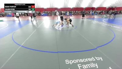 105-111 lbs Round 1 - Caleb Dyer, FZ Wrestling Club vs Sean Forfar, Cameron