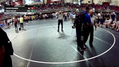 85 lbs Champ. Round 2 - Jayce Folkers, IronHawk Wrestling Academy vs Beau Walsh, Ponca Spears Wrestling Club