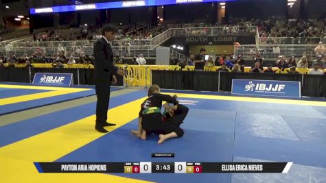Ellisa Erica Nieves vs Payton Aria Hopkins 2025 Pan Kids Jiu-Jitsu IBJJF Championship