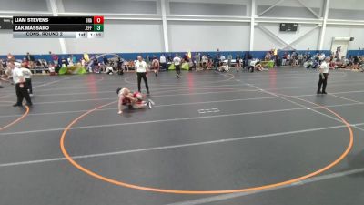 132 lbs Cons. Round 2 - Zak Massaro, Unattached vs Liam Stevens, Unattached