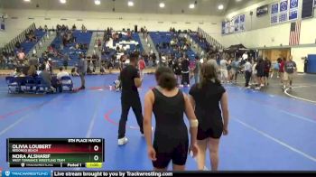 150 lbs 5th Place Match - Nora Alsharif, West Torrance Wrestling Team vs Olivia Loubert, Redondo Beach
