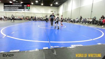 55 lbs Semifinal - Westyn Wasserburger, Beef Lab 9U vs Landon Gustafson, Jokers 9U