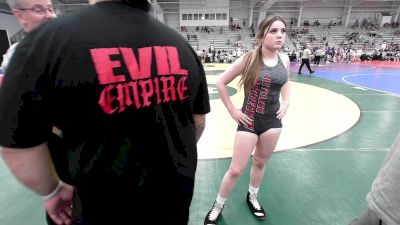 132 lbs Rr Rnd 3 - Angelina Hayes, Evil Empire Purple vs Gabrielle Gartin, Forge G