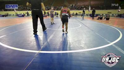 2nd Place - Rayden Lane, Midwest City Bombers Youth Wrestling Club vs Jason Rhea Petrie, Chandler Takedown Club