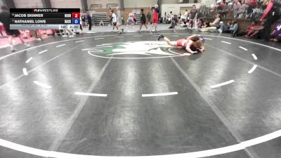 190 lbs Consi Of 8 #2 - Jacob Skinner, Rush Training Center vs Nathaniel Lowe, Backyard Bullies Wrestling Club