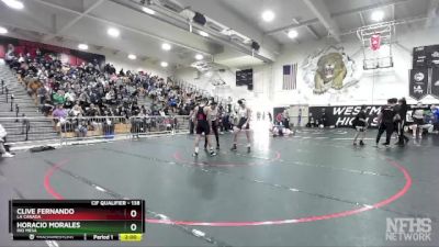 138 lbs Champ. Round 1 - Horacio Morales, Rio Mesa vs Clive Fernando, La Canada