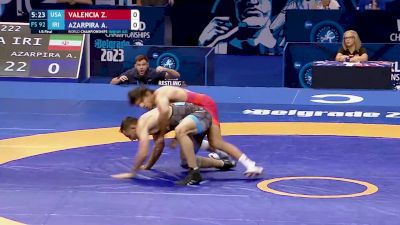 92 kg 1/8 Final - Zahid Valencia, United States vs Amirali Hamid Azarpira, Iran