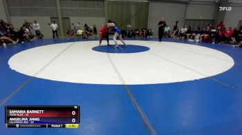 155 lbs Round 3 (8 Team) - Samaria Barnett, Texas Blue vs Angelina Jiang, California Red