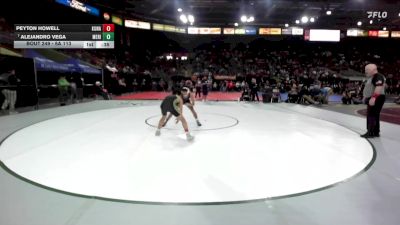 6A 113 lbs Cons. Round 2 - Alejandro Vega, Meridian vs Peyton Howell, Kuna