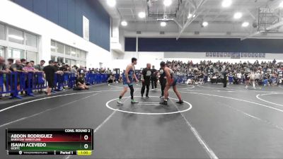 150 lbs Cons. Round 2 - Abdon Rodriguez, Barstow Wrestling vs Isaiah Acevedo, OCRTC