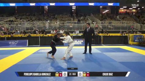 Chloe Diaz vs Penelope Isabella Gonzalez 2025 Pan Kids Jiu-Jitsu IBJJF Championship
