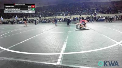 132 lbs Consi Of 16 #2 - Liam Maier, Broken Arrow Wrestling Club vs Tag-Hee Crowels, Bartlesville Wrestling Club