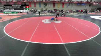 133 lbs Cons. Round 2 - Anastacio Martinez, Concordia Wisconsin vs Tyler Evitts, Aurora Universtiy