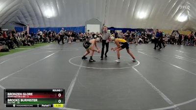 120 lbs Round 1 (8 Team) - Brooks Burmister, Silo WC vs Bronzen Glore, Noah Mattin`s WA