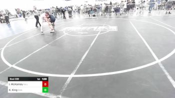 126 lbs Round Of 16 - Isaac McKamey, Falls Academy vs Krew King, King Wrestling