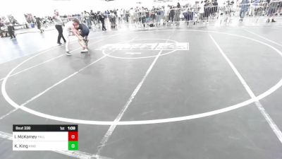 126 lbs Round Of 16 - Isaac McKamey, Falls Academy vs Krew King, King Wrestling