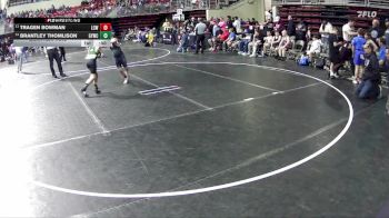 100 lbs Quarterfinal - Brantley Thomlison, Gretna Youth Wrestling Club vs Tragen Bowman, Little Cougar Wrestling