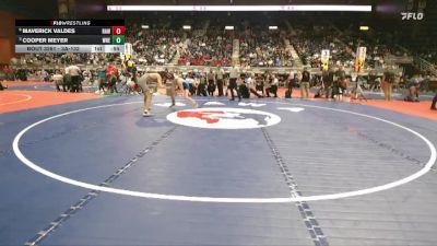 3A-132 lbs Cons. Round 3 - Maverick Valdes, Rawlins vs Cooper Meyer, Wheatland