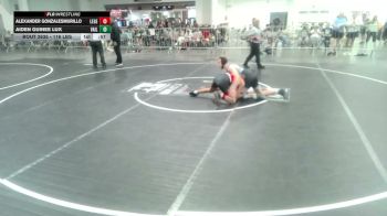 116 lbs Consi Of 8 #2 - Alexander GonzalesMurillo, Legends Of Gold LV vs Aiden Guinee Lux, Vail Wr Acd