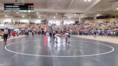 AA 144 lbs Cons. Semi - Nathan Barbee, Oakland High School vs Jayden McKinney, Summit High School