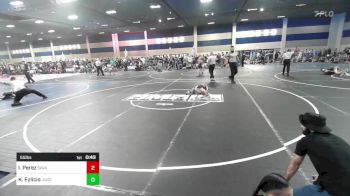 55 lbs Quarterfinal - Isaac Perez, Savage House WC vs Krew Eylicio, Juggernaut WC