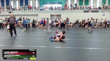 72 lbs Round 3 (6 Team) - Jacob Arehart, Georgia United vs Quinten De Jesus, Elite Misfits