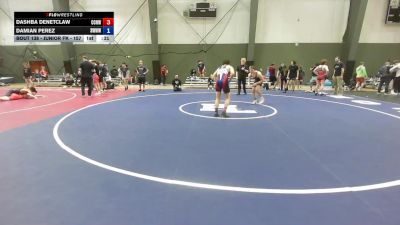 Junior FK - 157 lbs Cons. Round 3 - Dashba Denetclaw, CNWC Concede Nothing Wrestling Club vs Damian Perez, South West Washington Wrestling Club