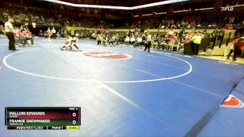 120 Class 1 lbs Cons. Round 2 - Frankie Shewmaker, Versailles vs Mallori Edwards, Eldon