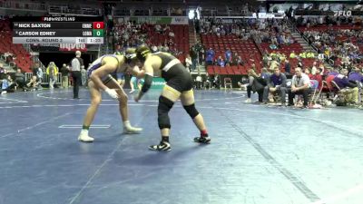 1A-215 lbs Cons. Round 3 - Nick Saxton, Emmetsburg vs Carson Edney, Logan-Magnolia