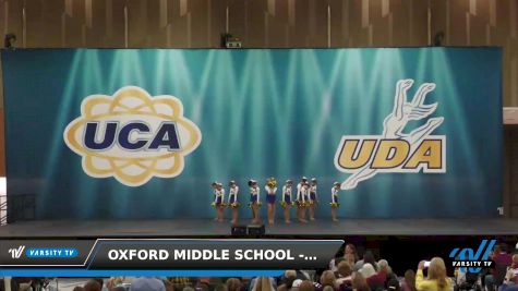 Oxford Middle School - Junior High - Pom [2022 Junior High - Pom Hall 1] 2022 UCA & UDA Mid-South Regional