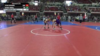 123 lbs Semifinal - Ryan Wiggins, Forsyth Wrestling Club vs Wyatt Shull, Helena Wrestling Club