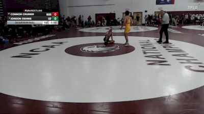 141 lbs Quarterfinal - Jordon Oehme, Sioux Falls vs Connor Crumer, Minnesota State Mankato