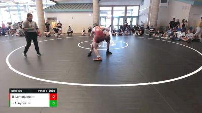 138 lbs Cons. Round 2 - Atticus Ayres, Cardinal WC vs Bennet Lomangino, Royalty WC