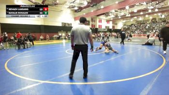 100 lbs Champ. Round 2 - Nevaeh Lansang, Gahr vs Natalie Rosales, Santiago/GG