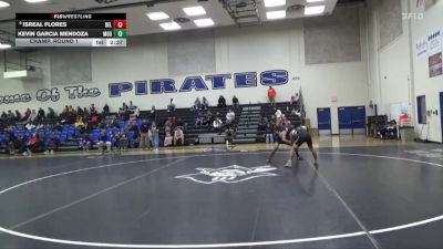 133 lbs Champ. Round 1 - Kevin Garcia Mendoza, Modesto College vs Isreal Flores, Delta College