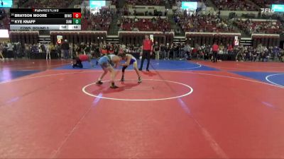 123 lbs Cons. Round 5 - Brayson Moore, Team Real Life vs Kye Knaff, Shepherd Wrestling Club