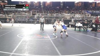 120 lbs 1st Place Match - Kendal Haynie, Wakulla Hs vs Caitlin Bohrer, Ft Pierce Central