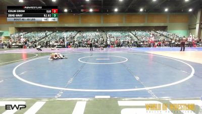 49 lbs 5th Place - Colin Crow, Gladiator Wrestling vs Zeke Gray, MilLard South Wrestling Club