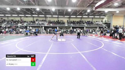 160 lbs Round Of 16 - Braeden Campbell, Bishop Hendricken vs Jack Arpey, Mt. Mansfield