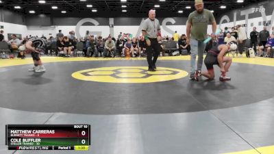 112 lbs Round 4 (6 Team) - Cole Buffler, Steller Trained vs Matthew Carreras, Burnett Trained