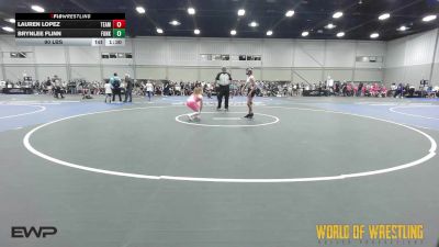 90 lbs Rr Rnd 1 - Lauren Lopez, Team Dash K-6 vs Brynlee Flinn, Funky Singlets K-6