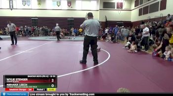 B-10 lbs Round 1 - Nirvana Leech, Sumner Fredericksburg Mat Pack vs Wylie Stenger, Cedar Bluffs