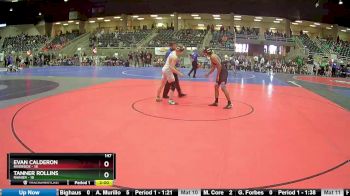 147 lbs Round 2 (4 Team) - Tanner Rollins, Rainier vs Evan Calderon, Riverside