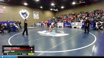 106 lbs Semifinal - Anthony Castillo, Central East vs Jeremy Oani, Righetti