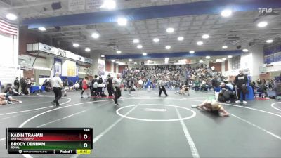 138 lbs Cons. Round 3 - Kadin Trahan, San Luis Obispo vs Brody Denham, Royal